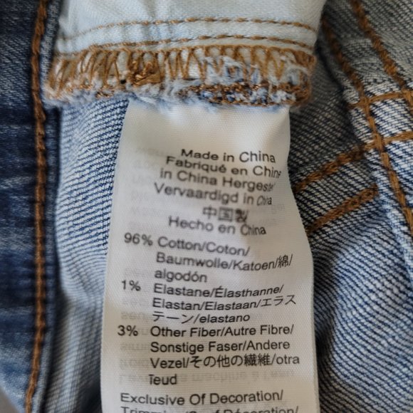 MADEWELL High rise denim shorts distressed button fly sz 25 - Picture 6 of 6